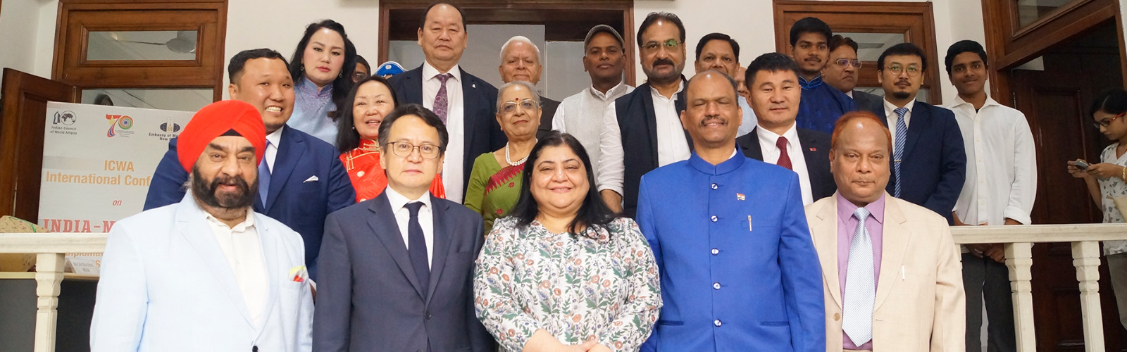 Group photograph of participants at the ICWA International Conference on  ‘India-Mongolia: Celebrating Seven Decades of Diplomatic Relations and a Decade of Strategic Partnership’, 17 June 2025